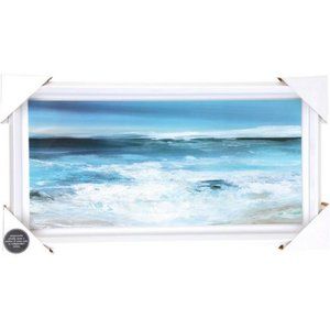 NEW Beach Blue Serene Ocean View Wall Accent  25.5" NWT